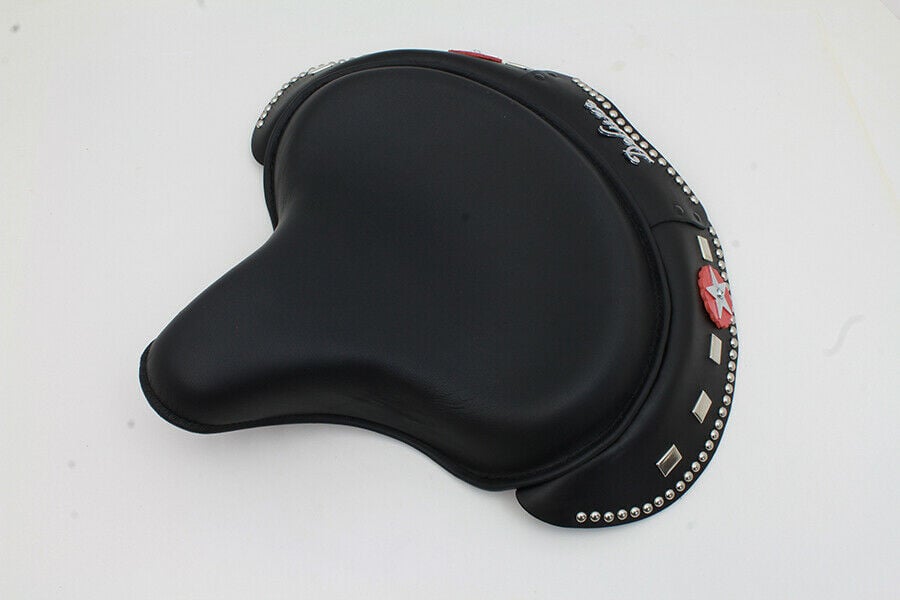 Harley Davidson Panhead Knucklehead EL FL Corbin Gentry Black Leather Solo  Seat